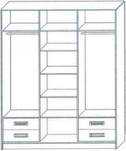Шкаф купе ШК-34 купить недорого Киев